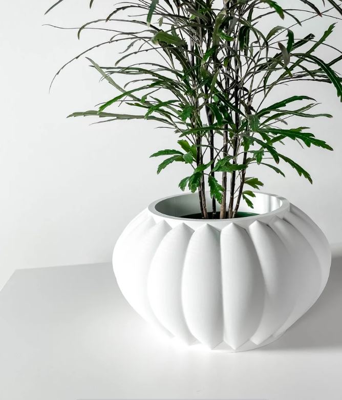 Bunos 3D Pflanztopf – Skulpturales Design für stilvolle Pflanzenpräsentation