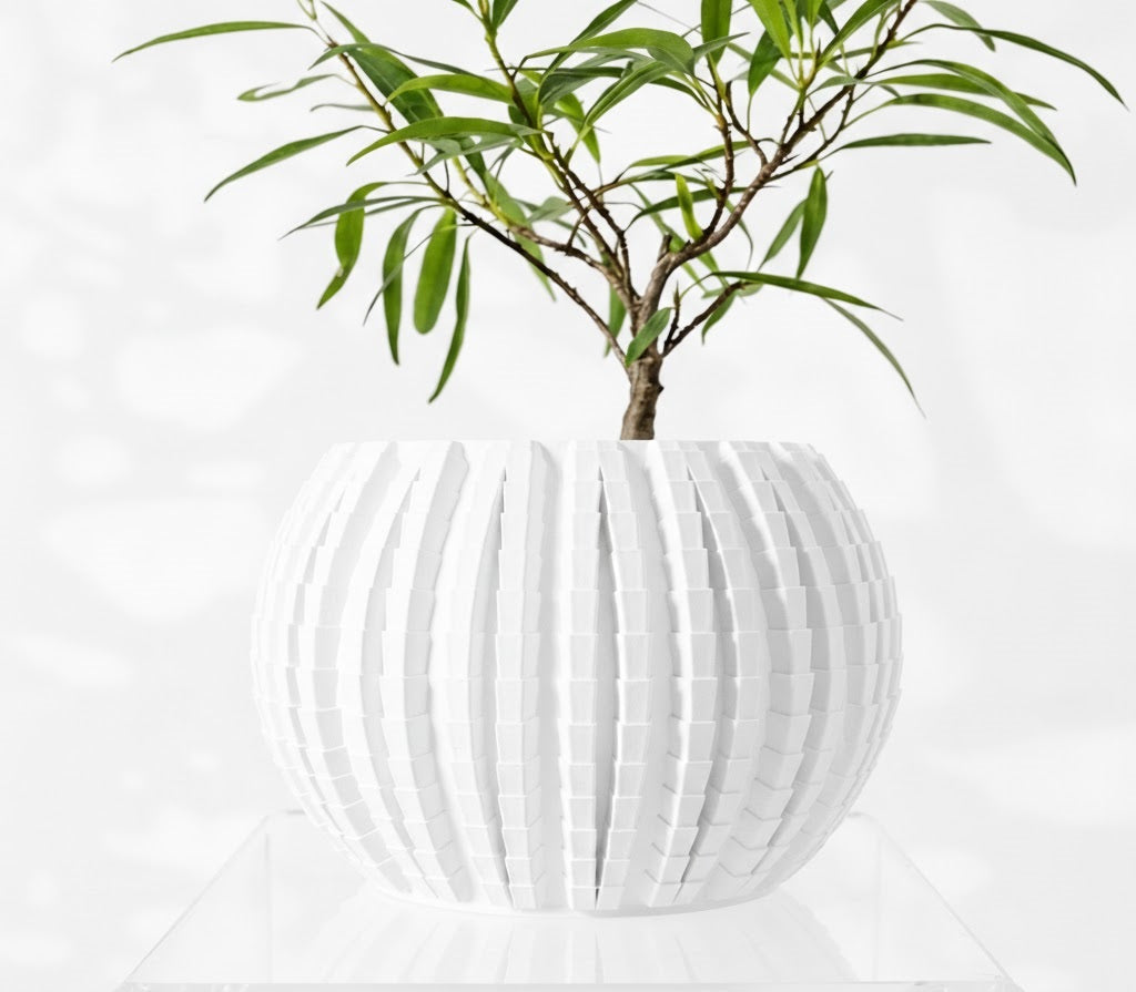 Uralo – Der strukturstarke 3D-Pflanztopf mit architektonischem Charakter