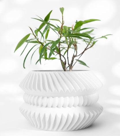 Der Jako – Futuristischer 3D-Pflanztopf mit rhythmischer Struktur