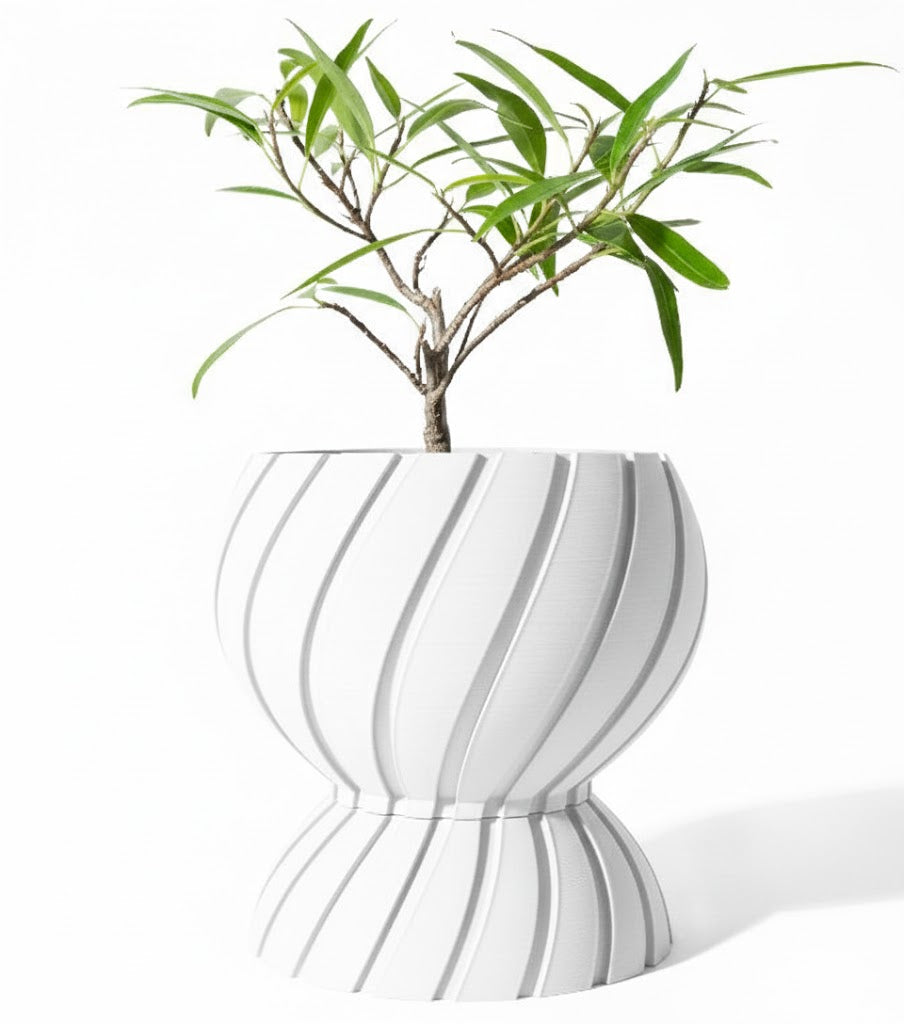 Der Maki – Zeitloser 3D-Pflanztopf mit dynamischer Spiralstruktur